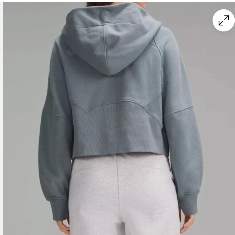 belgium blue Lululemon Belgian Blue Scuba Oversized Half Zip Hoodie (M/L) - Picture 2 of 2
